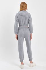 Eşofman Crop Takım GRİ - L