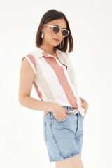 Cepli Kolsuz Kadın Gömlek SOMON - L