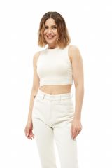 Bisiklet Yaka Crop TAŞ - M