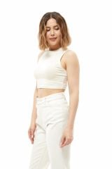 Bisiklet Yaka Crop TAŞ - M