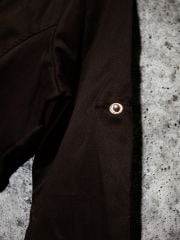 Siyah Pamuklu Kapüşonlu Kadın Trençkot