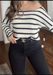 Çizgili Yumuşak Doku Triko