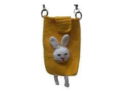 El Örgüsü Tavşan Figürlü Cep Telefonluk