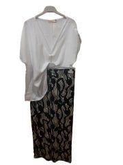 Büyük Beden Desenli Kadın Pantolon