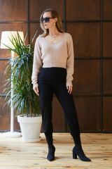 Basic Triko Crop PUDRA - M