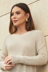 Saç Örgü Triko Elbise / Tunik