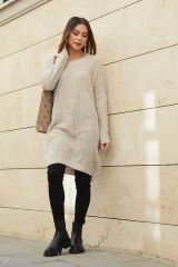 Saç Örgü Triko Elbise / Tunik