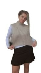 Yün Kadın Süveter Bej