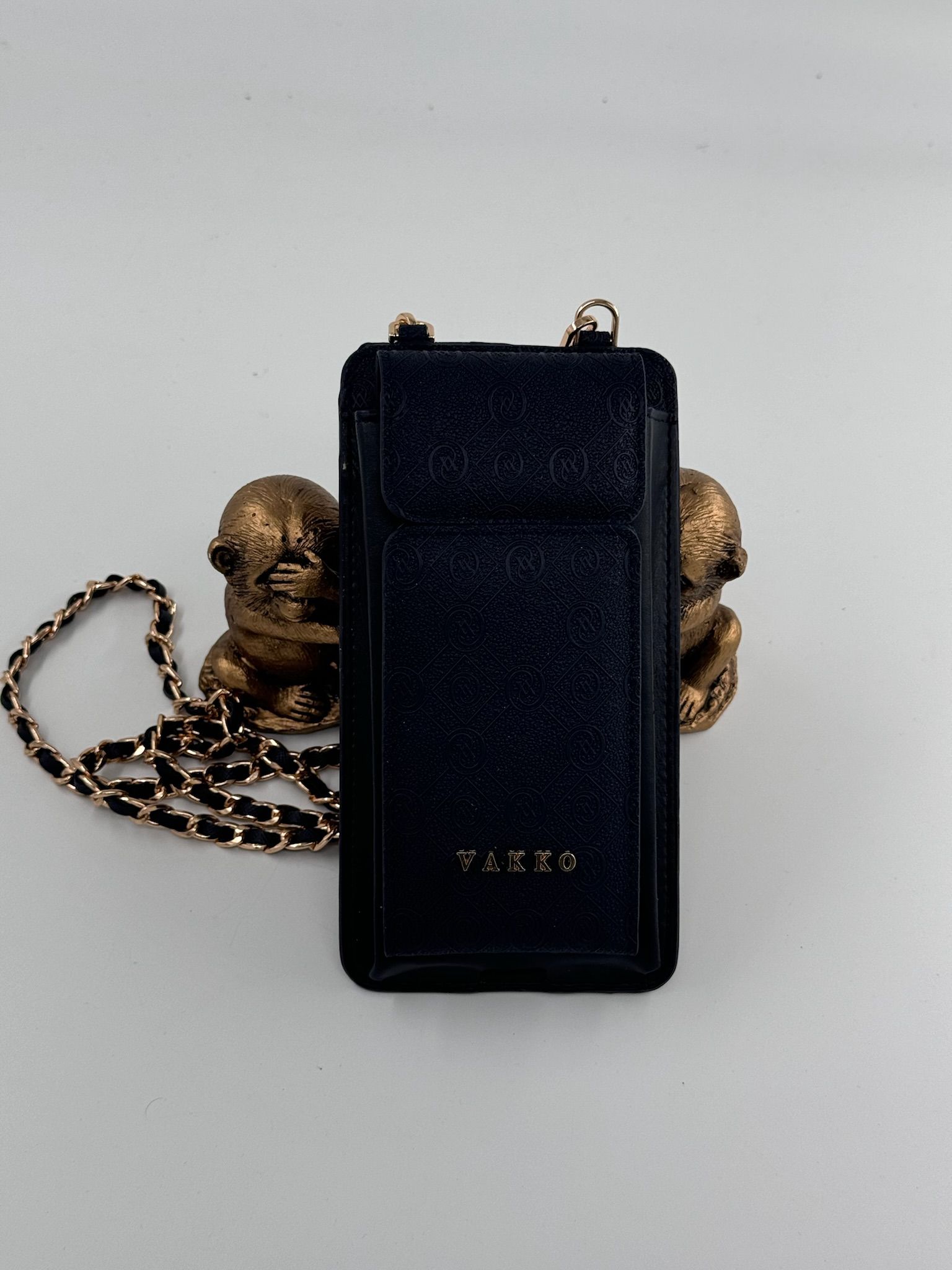 Kadın Monogram Vakko Cep Telefonluk SİYAH