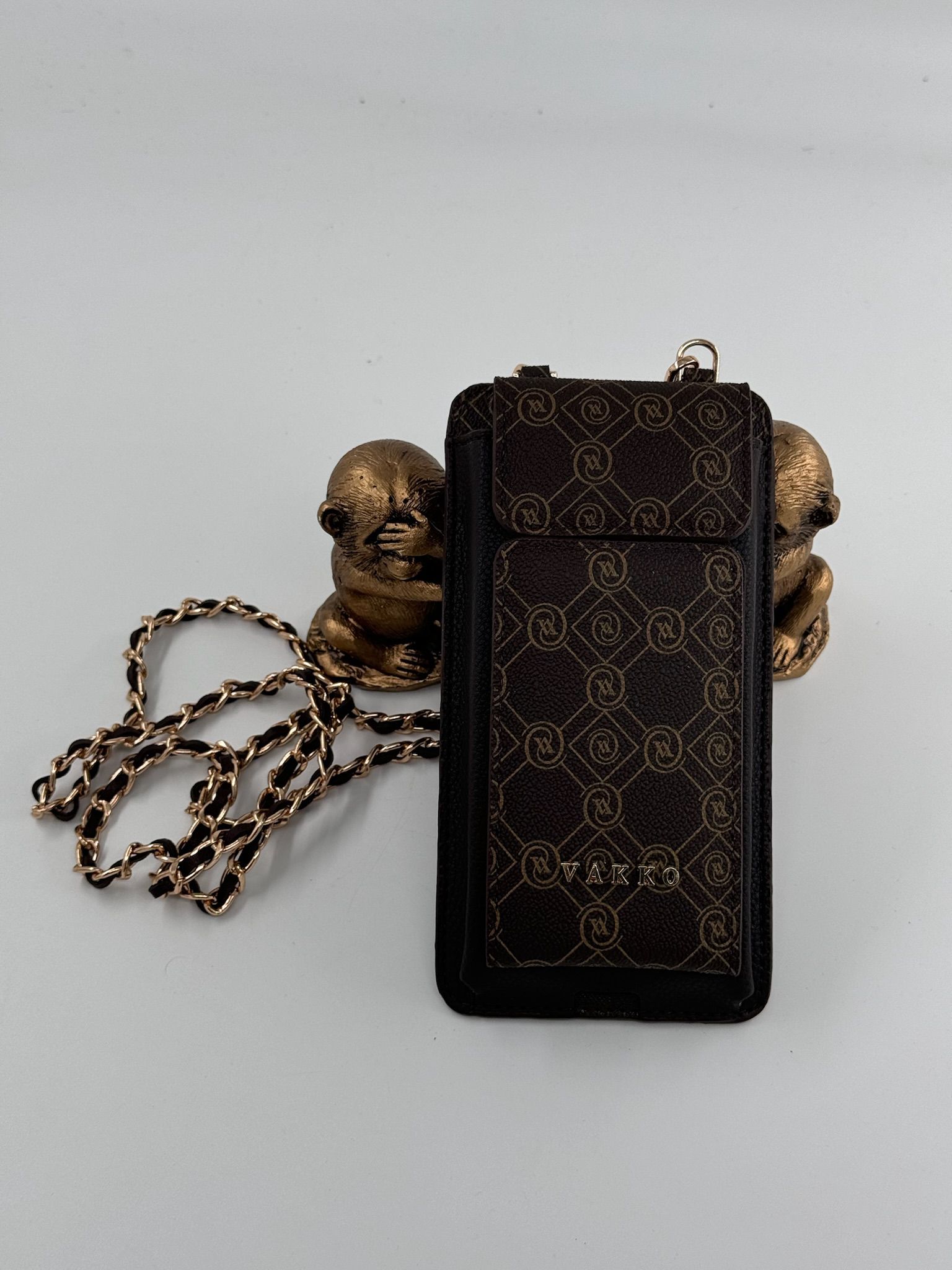 Kadın Monogram Vakko Cep Telefonluk KAHVERENGİ