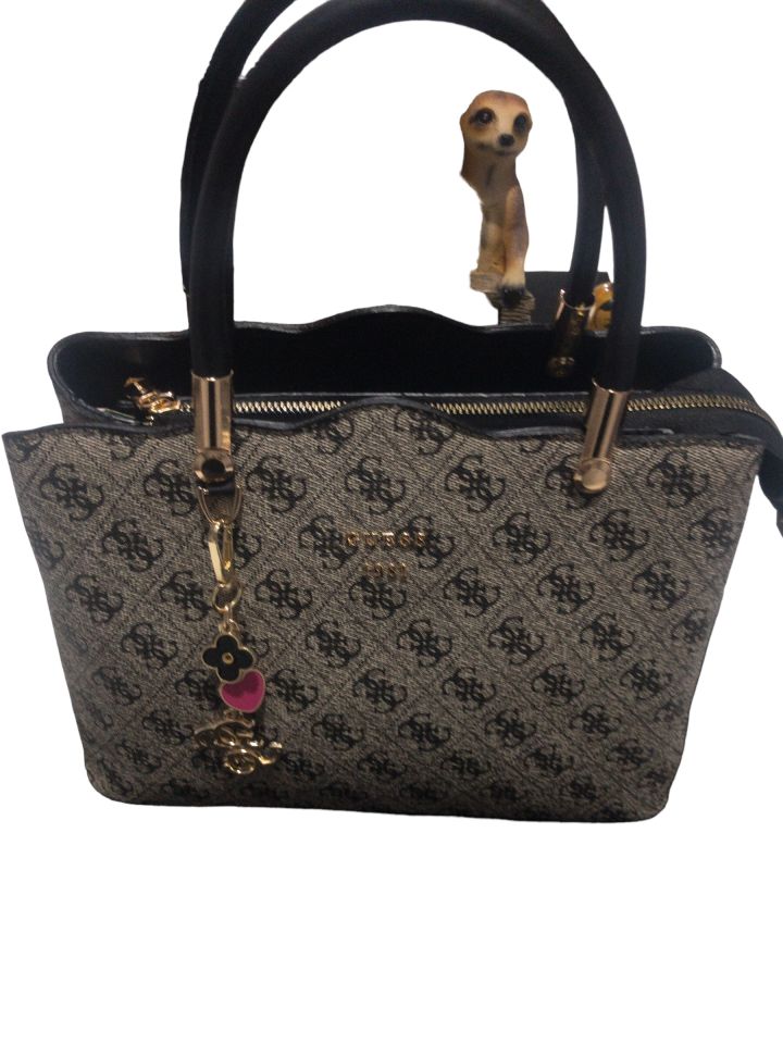 Guess Orginal Kadın Çanta Kahverengi GRİ