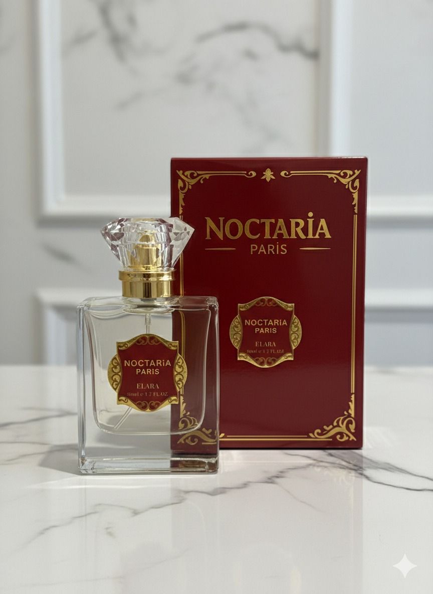 Noctaria Paris Elara Kadın Parfümü 50 ml | Tatlı Oryantal Niş Koku | Badem, Kahve & Vanilya Notalı | Premium Esans
