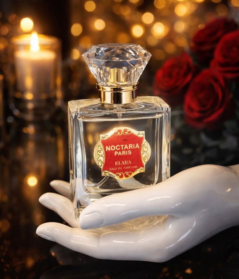 Noctaria Paris Elara Kadın Parfümü 50 ml | Tatlı Oryantal Niş Koku | Badem, Kahve & Vanilya Notalı | Premium Esans